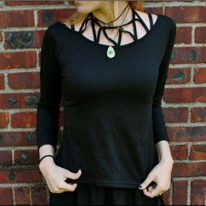 NWT Korean Sexy Long Sleeve Top size S/M